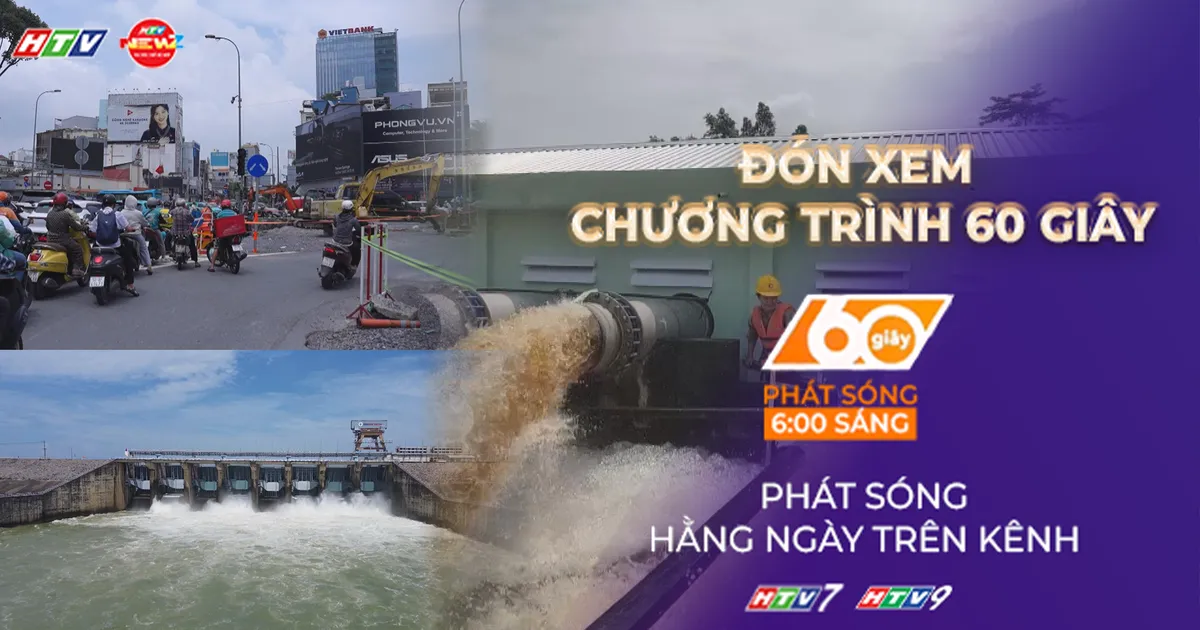 Thủy điện Trị An mở 6 cửa xả lũ | 60 Giây Sáng ngày 4/10/2026