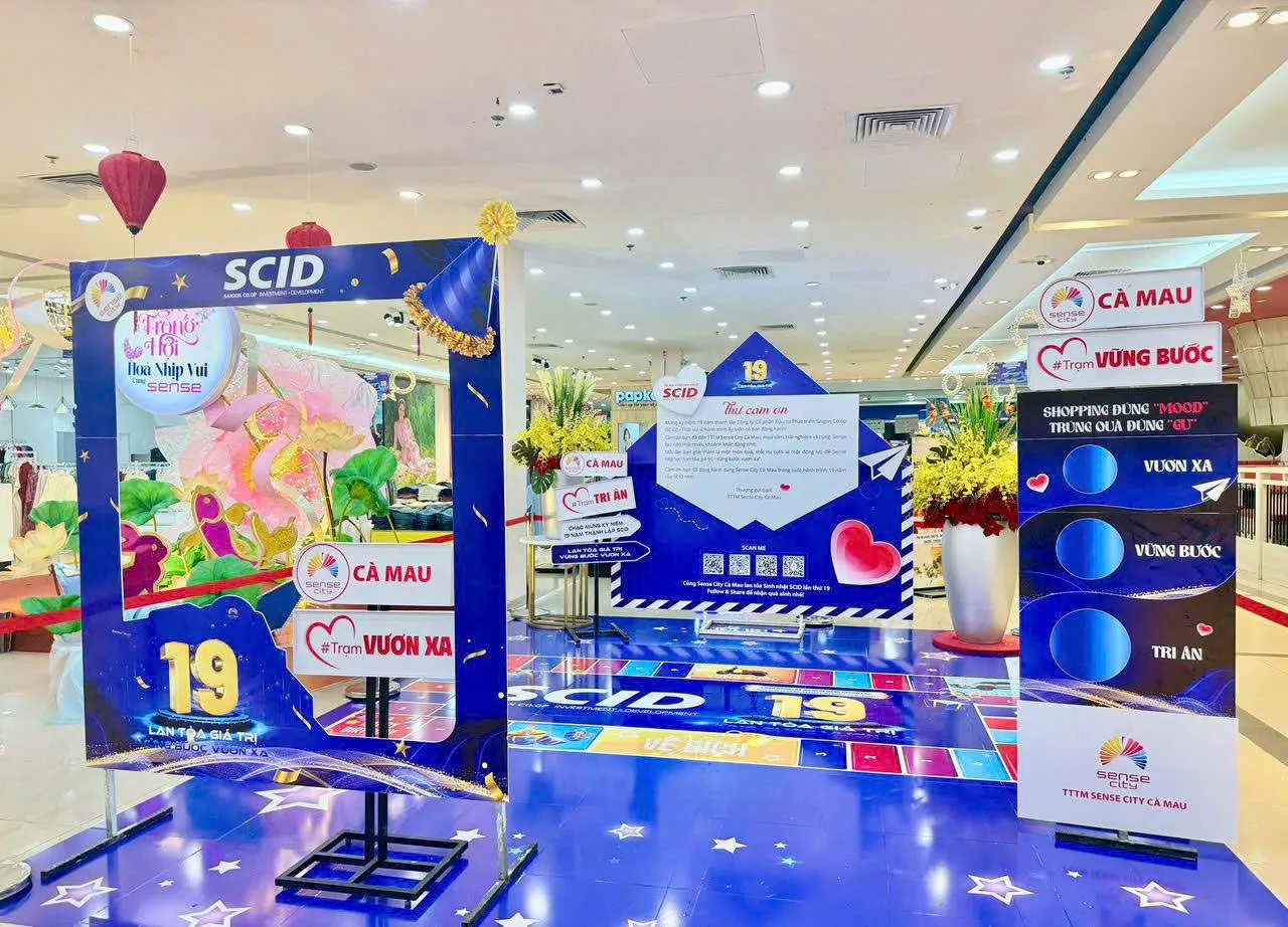 CT sinh nhật SCID diễn ra từ 25.9 - 2712 tại hệ thống TTTM SENSE