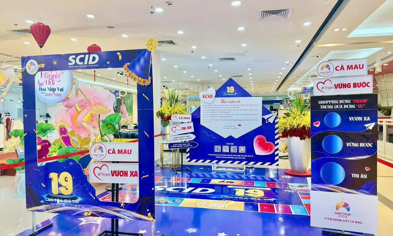 SCID kỷ niệm 19 năm TL : Tung chương trình rút thăm trúng thưởng trị giá -gần 800 triệu đồng trên toàn hệ thống SENSE