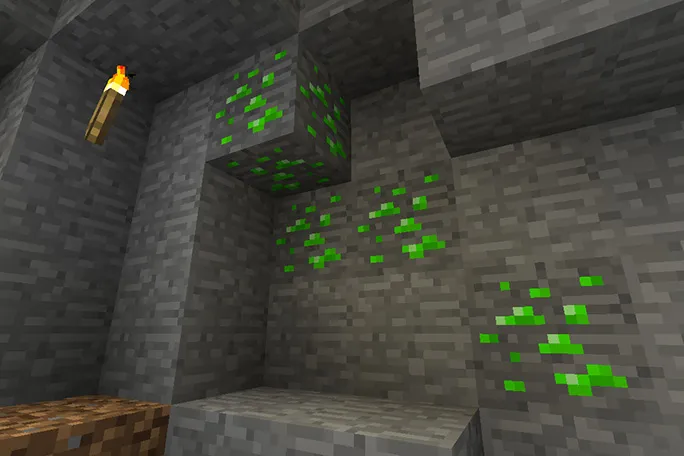 Quặng ngọc lục bảo trong trò chơi Minecraft