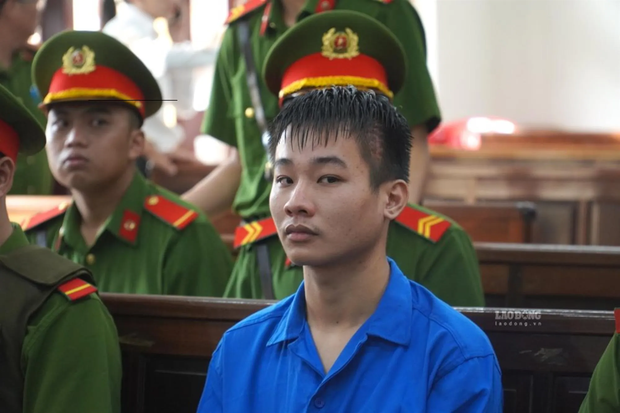 Bị cáo Nguyễn Đức Anh tại phiên tòa - Ảnh: HAC - Lao Động