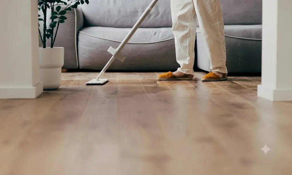 “Bật mí” cách lau nhà sạch bóng, không bị rít chân