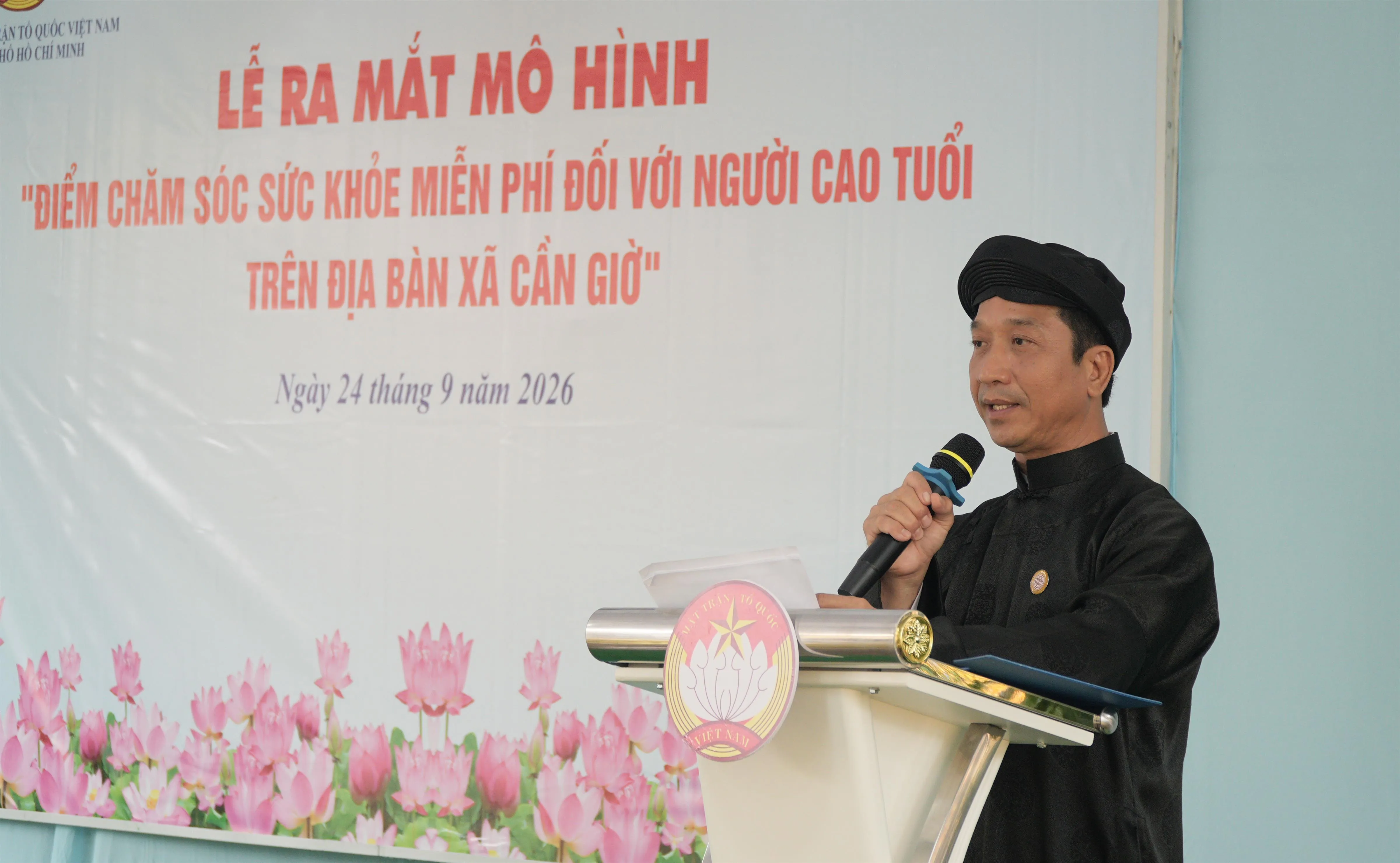 Ông Sơn phát biểu tại buổi triển khai ra ,mắt mô hinh