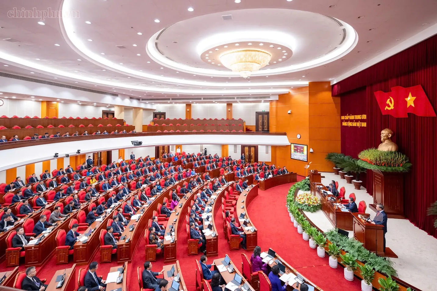Phiên Khai mạc Hội nghị lần thứ tư Ban Chấp hành Trung ương Đảng khóa XIV, ngày 05-10-2026 - Ảnh chinhphu.vn- Nhật Bắc