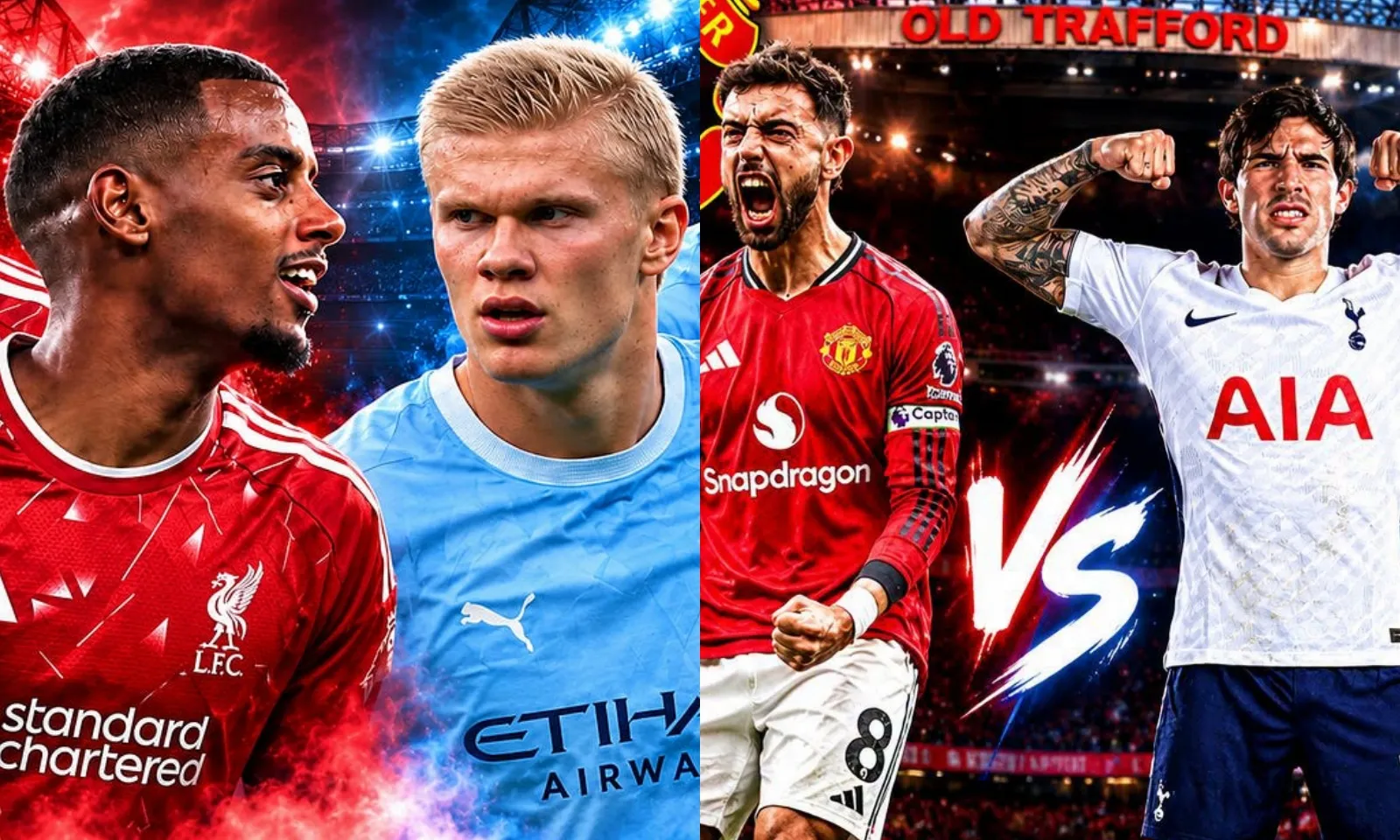 Lịch thi đấu Ngoại hạng Anh vòng 6: Liverpool vs Man City | MU vs Tottenham