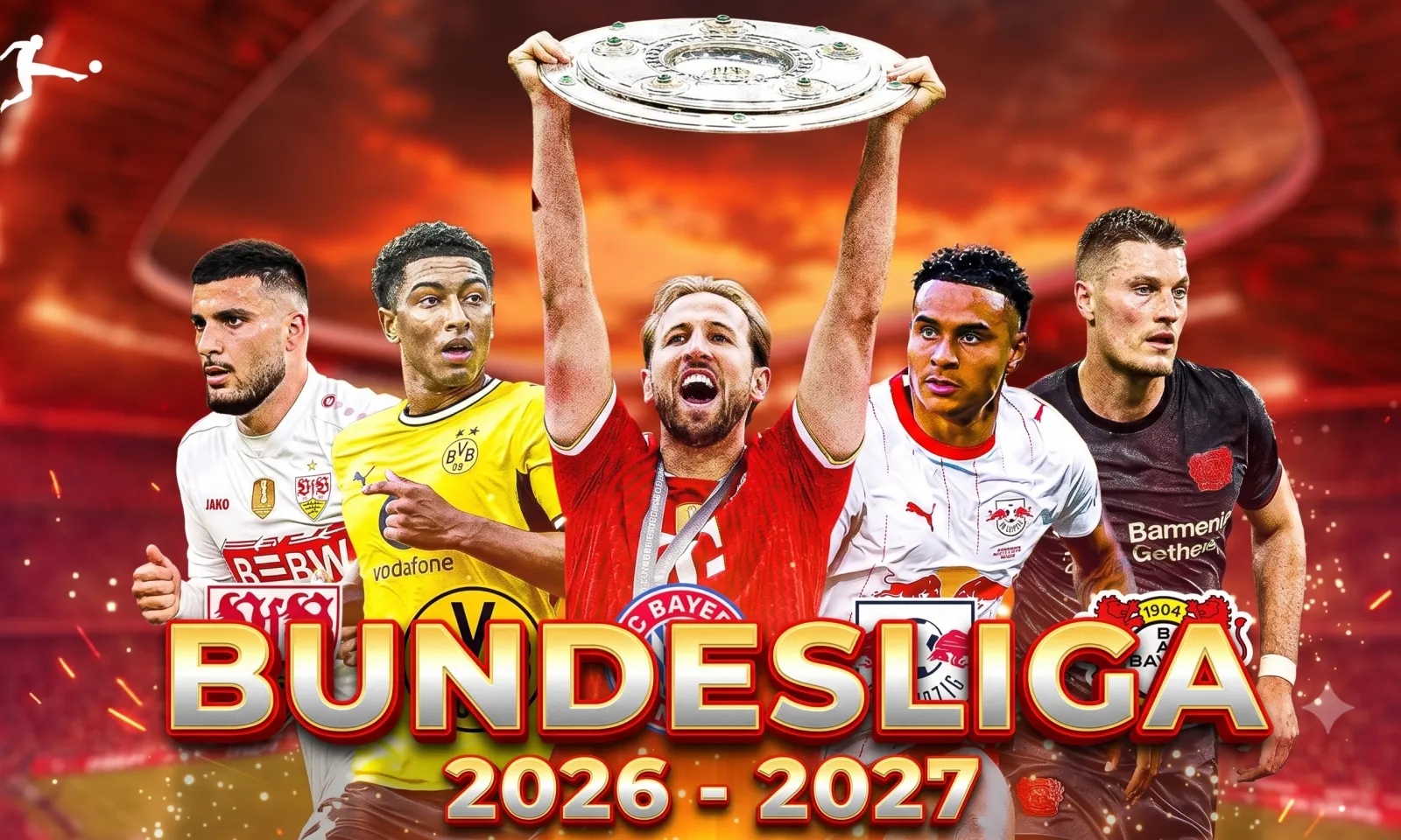Bảng xếp hạng Bundesliga 2026-2027 (Cập nhật liên tục)