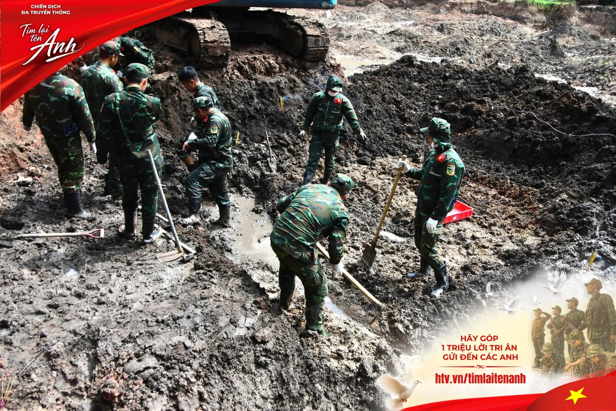 Chiến dịch Tìm Lại Tên Anh hướng về 500 ngày đêm tìm kiếm, quy tập hài cốt liệt sĩ-h1