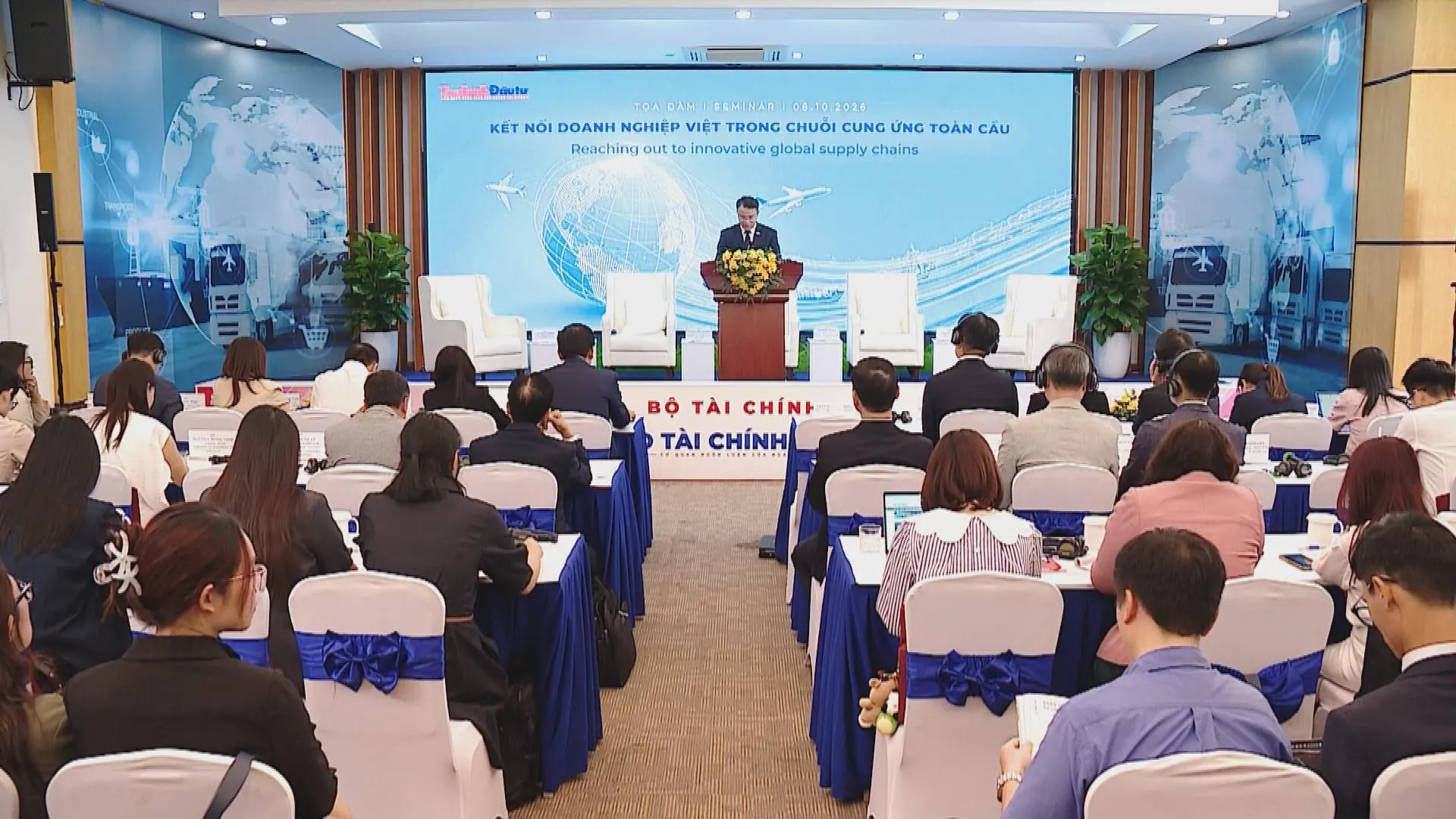 Tọa đàm Kết nối doanh nghiệp Việt trong chuỗi cung ứng toàn cầu tại Hà Nội - Ảnh 1. Hội thảo kết nối doanh nghiệp Việt Nam vào chuỗi cung ứng toàn cầu do Bộ Tài chính tổ chức