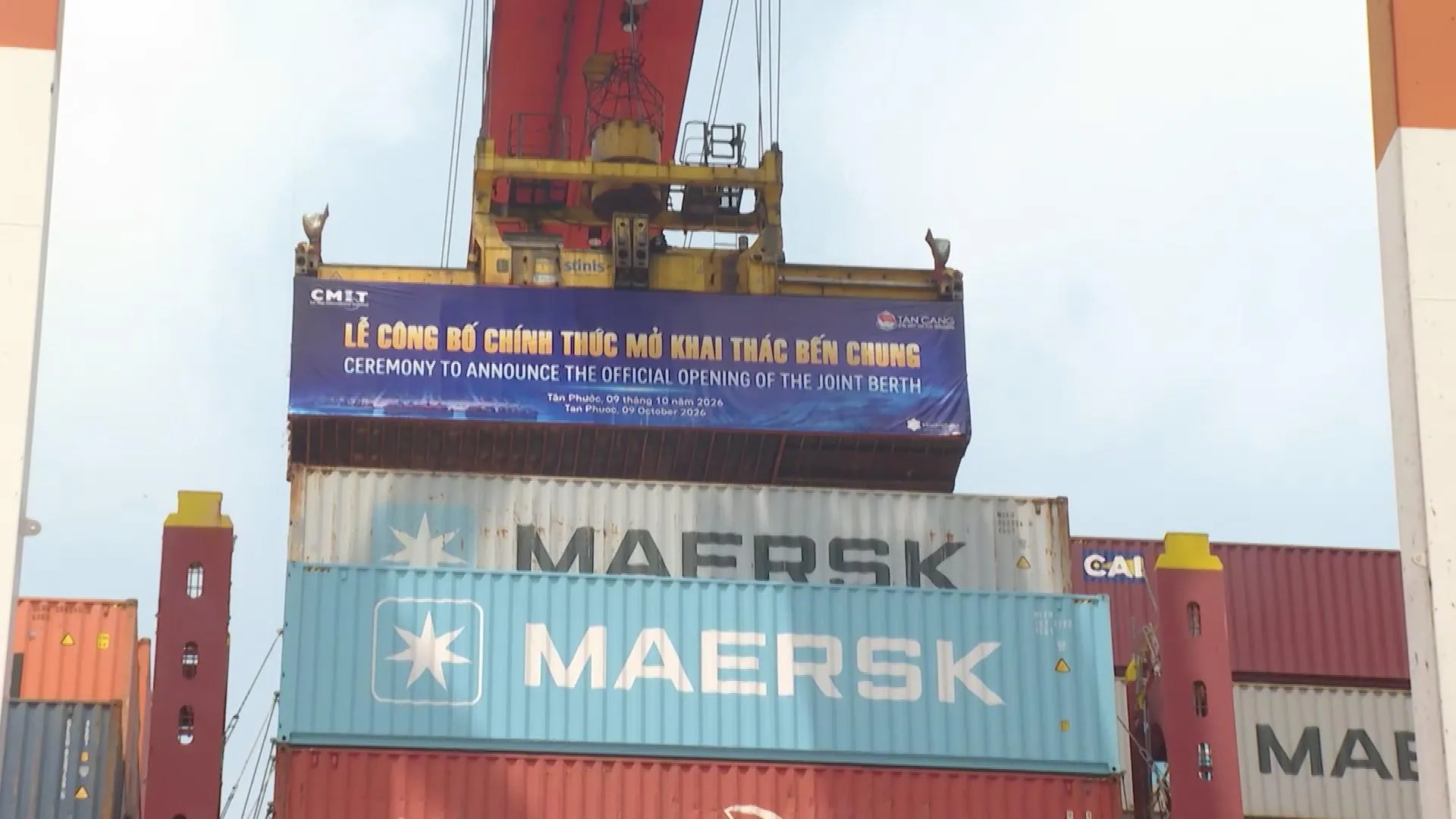Cảng CMIT – TCTT công bố chính thức đưa bến chung vào khai thác thương mại ngày 9/10/2026