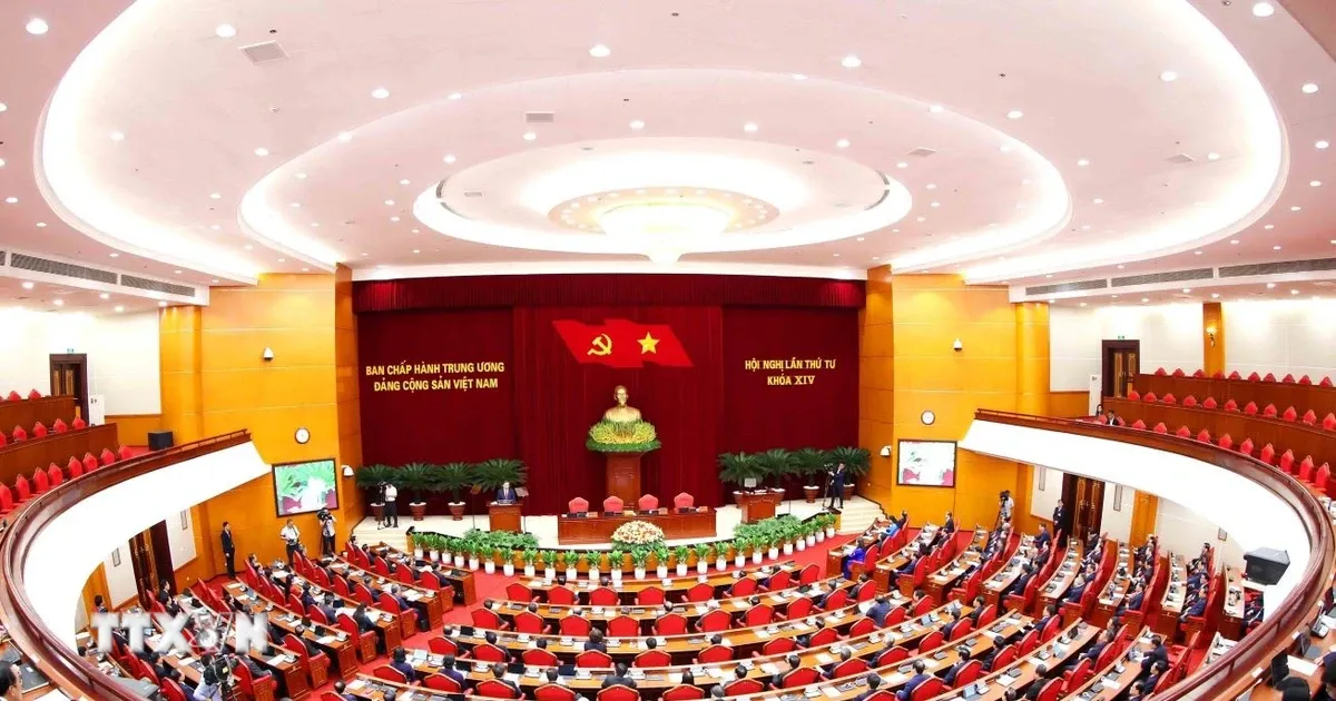 Toàn văn Nghị quyết Hội nghị lần thứ tư Ban Chấp hành Trung ương Đảng khóa XIV - Ảnh 1. Toàn văn Nghị quyết Hội nghị lần thứ tư Ban Chấp hành Trung ương Đảng khóa XIV - Ảnh 1.