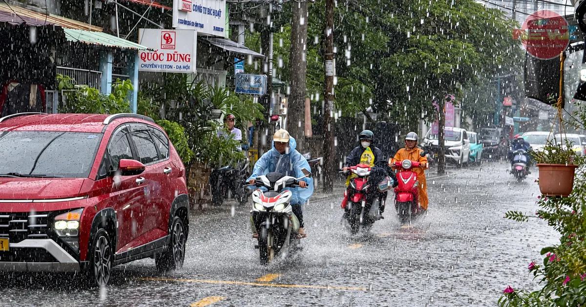 Cảnh báo mưa dông, mưa lớn cục bộ, lốc, sét, mưa đá, gió giật mạnh ở khu vực Trung Bộ, Nam Bộ và tỉnh Lâm Đồng