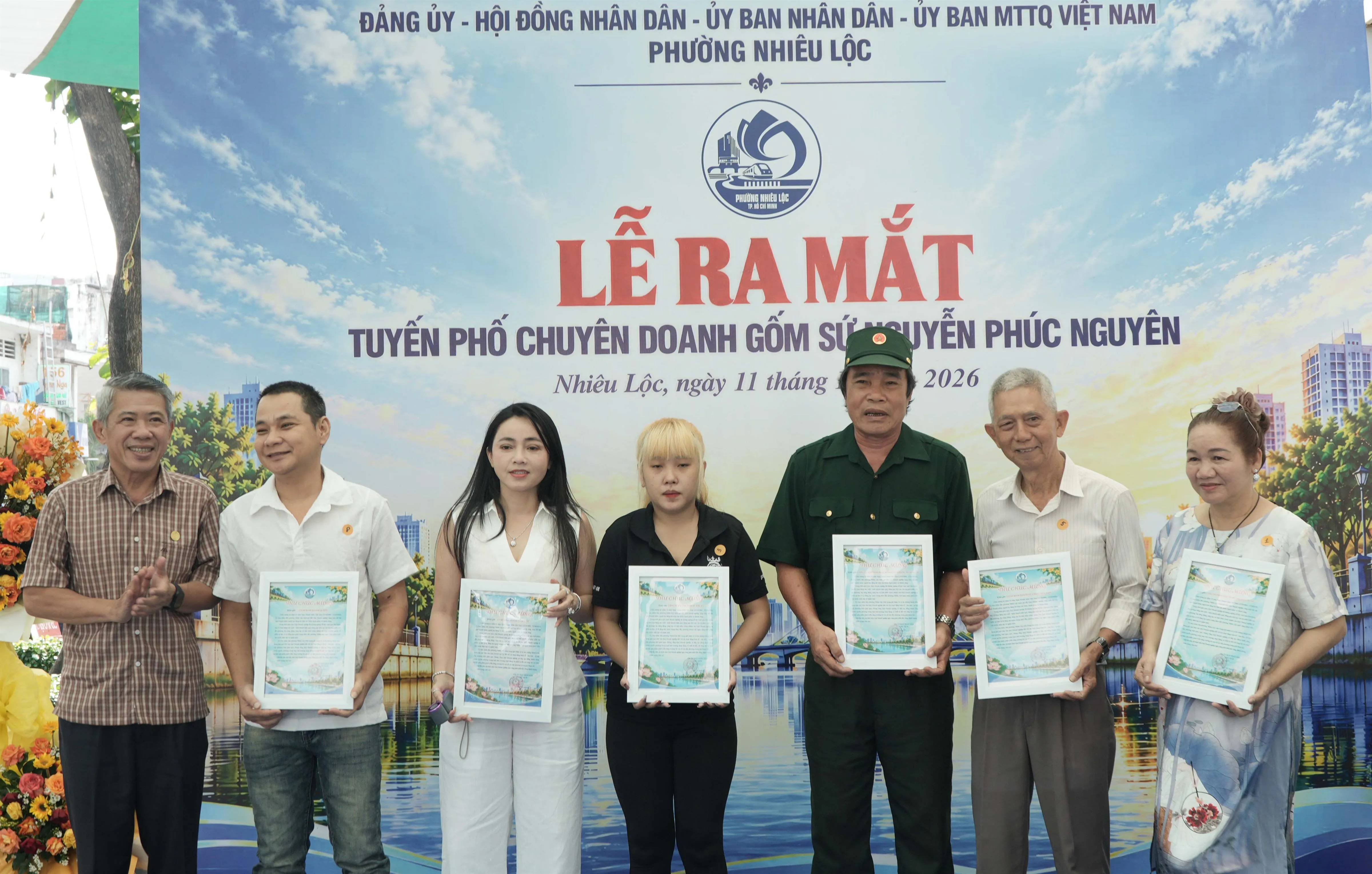 Thư cảm ơn các hộ kinh doanh