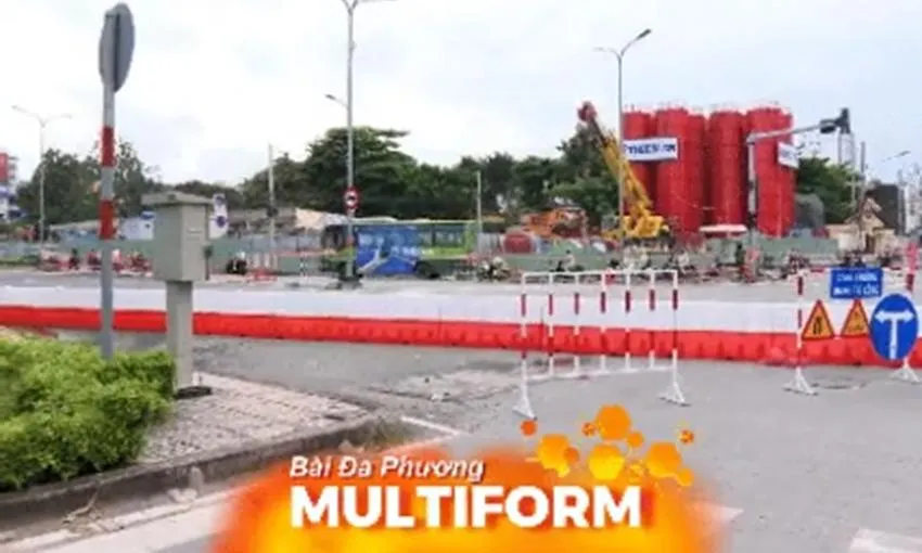 Phân luồng giao thông phục vụ thi công metro số 2
