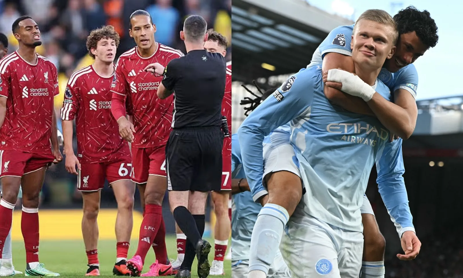 Kết quả Ngoại hạng Anh hôm nay: Liverpool dính thẻ đỏ tai hại, Man City thiêu rụi Anfield