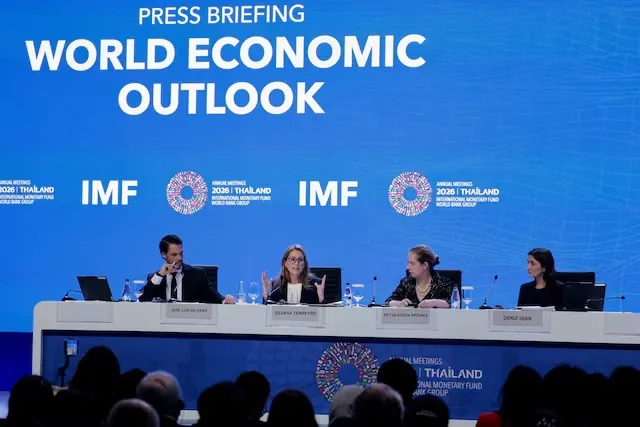Quỹ Tiền tệ Quốc tế IMF duy trì dự báo tăng trưởng kinh tế toàn cầu năm 2026 ở mức 3% (Nguồn: Reuters)