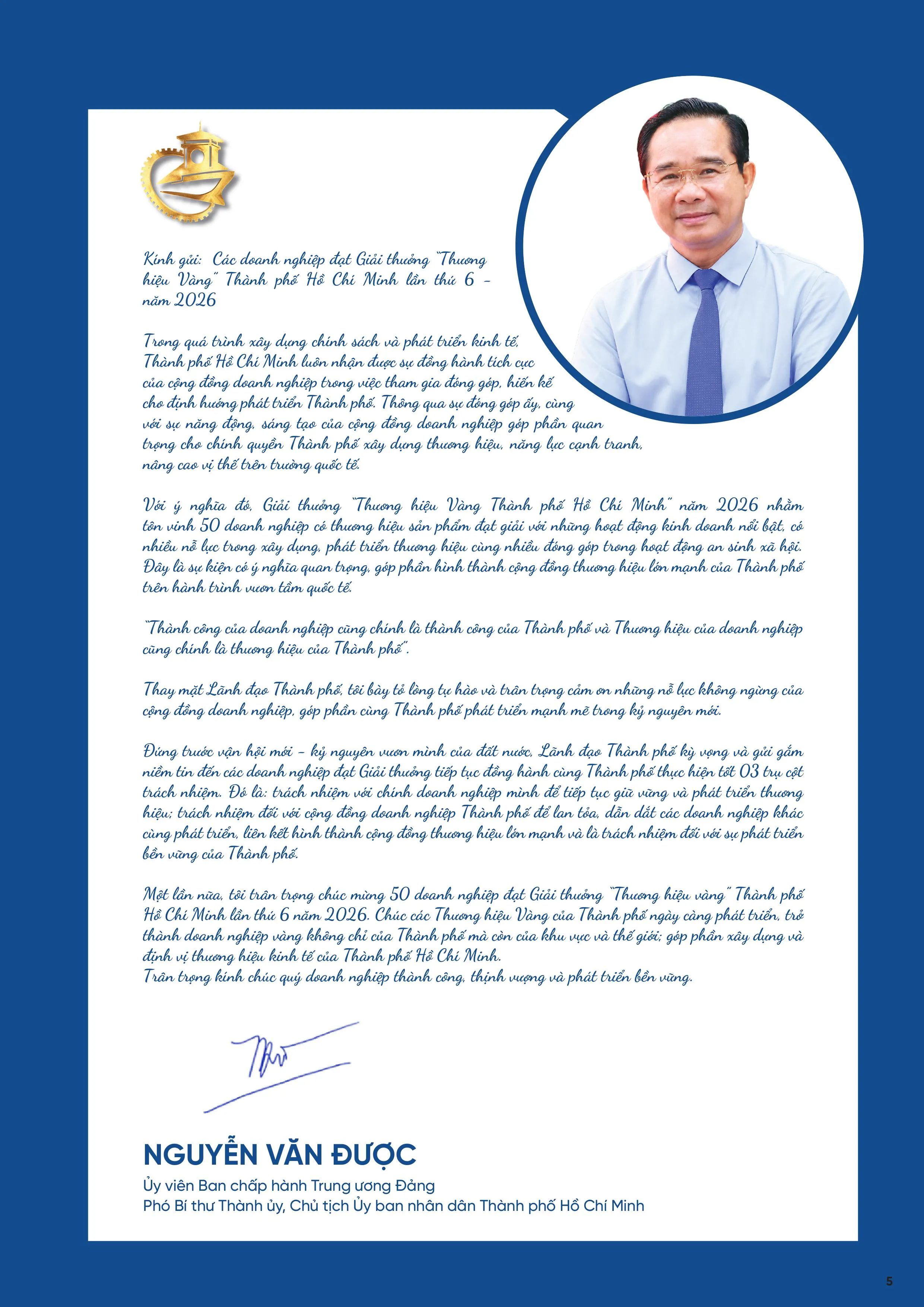 Chủ tịch UBND TP. Hồ Chí Minh Nguyễn Văn Được: Thành công của doanh nghiệp cũng là thành công của Thành phố- Ảnh 1.