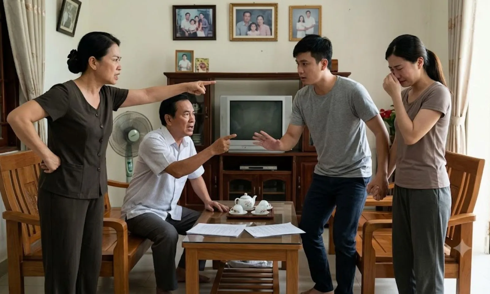 Bố mẹ ép con trai bỏ vợ, quyết không nhận con dâu hỗn láo