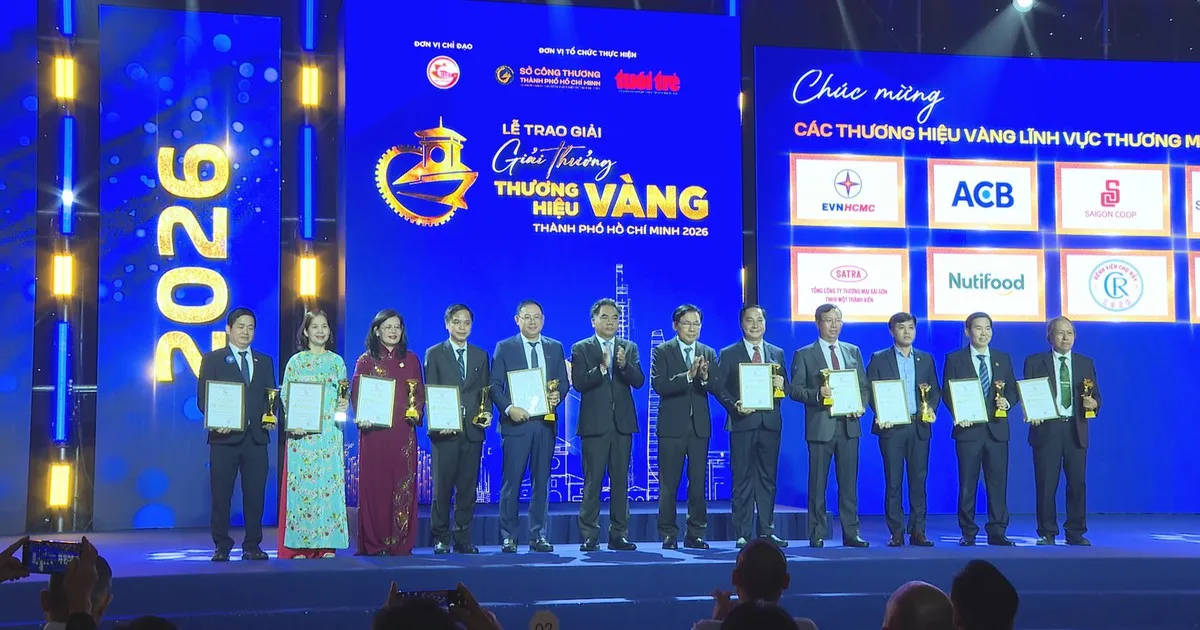 Thương hiệu Vàng TP. Hồ Chí Minh 2026 vinh danh 50 doanh nghiệp tiêu biểu