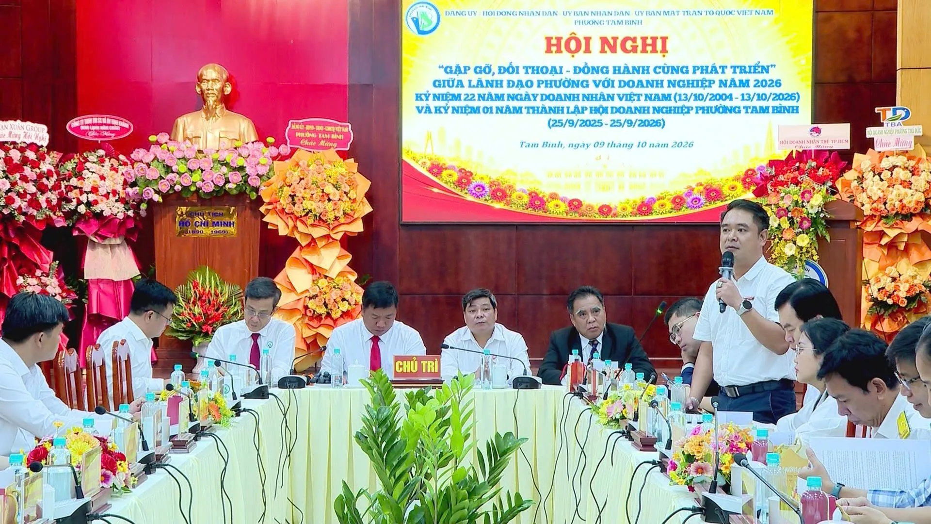 Phường Tam Bình đối thoại, đồng hành cùng doanh nghiệp - Ảnh 1.