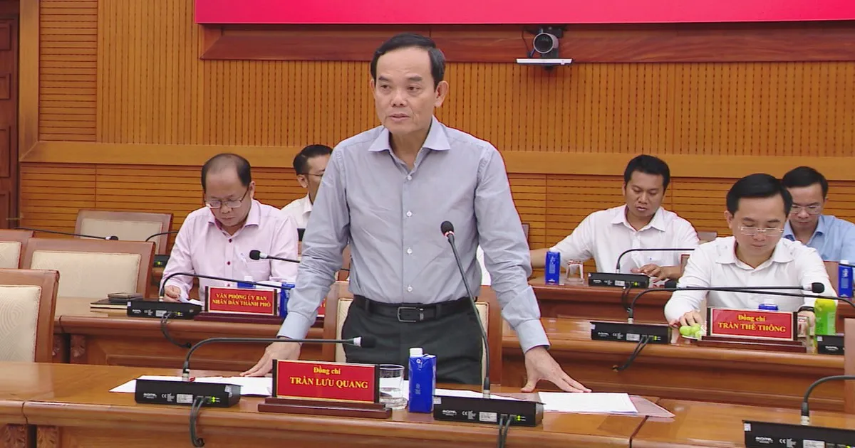 Bí thư Thành ủy TP. Hồ Chí Minh Trần Lưu Quang làm việc với tập đoàn Becamex