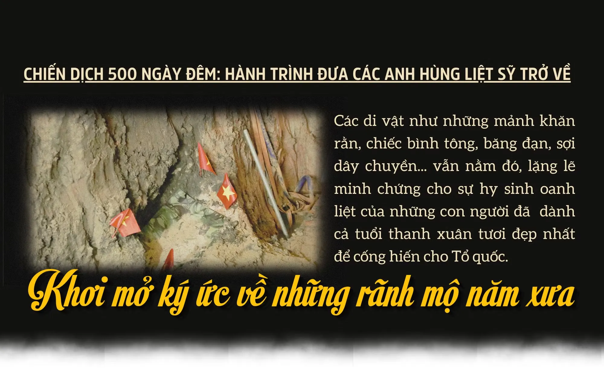 Khơi mở ký ức về những rãnh mộ năm xưa