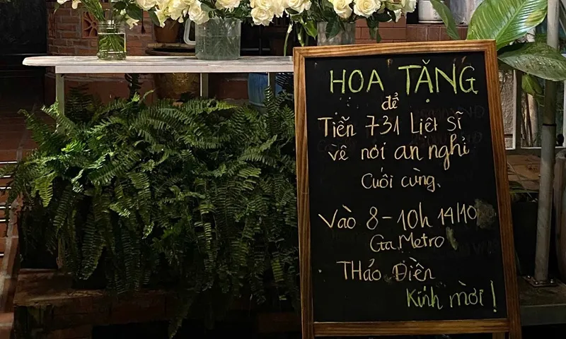 Những cành hoa trắng gửi lời tri ân 731 hài cốt liệt sĩ