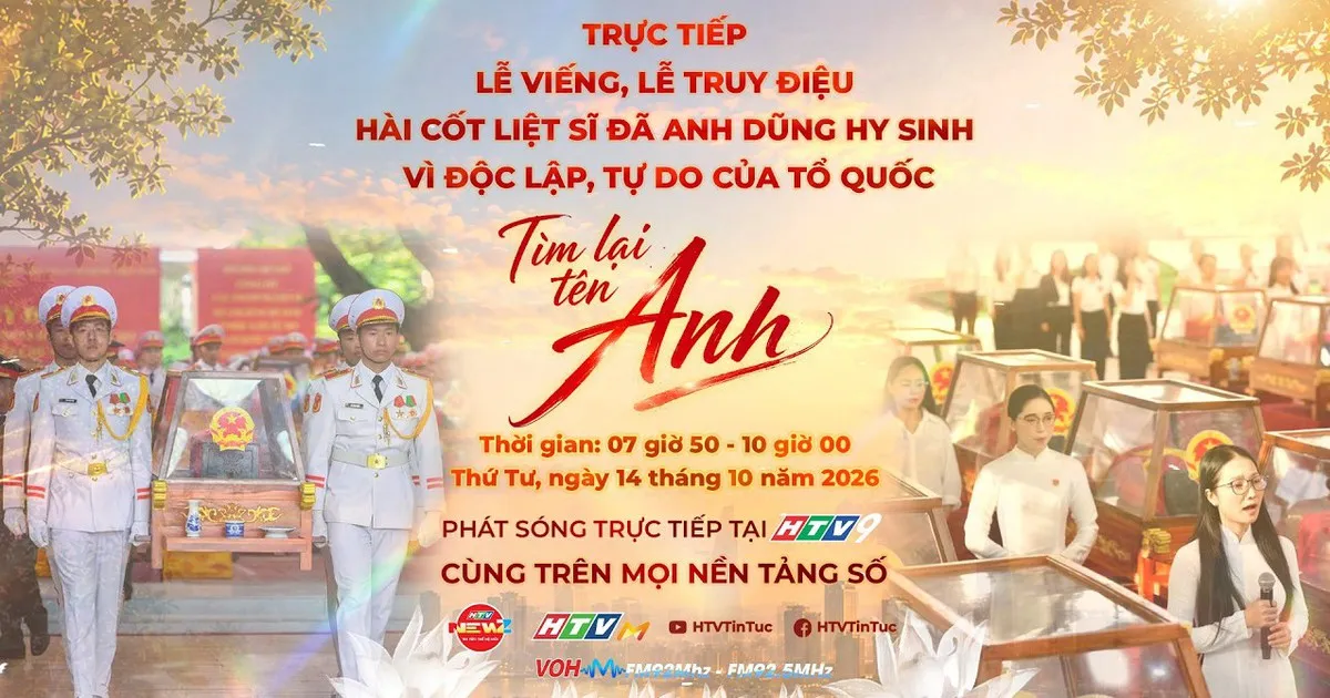 [Trực tiếp] Lễ viếng, lễ truy điệu hài cốt liệt sĩ đã anh dũng hy sinh vì độc lập, tự do của Tổ quốc