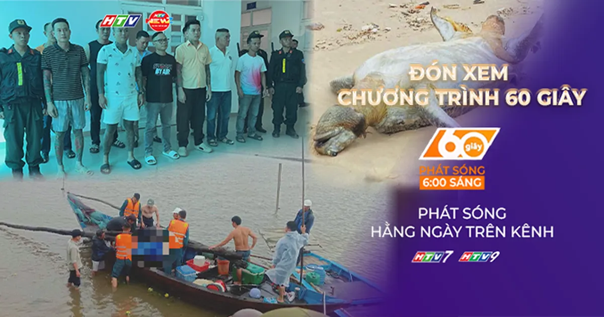 Đà Nẵng: xảy ra sét đánh trên sông Trường Giang, 2 người tử vong | 60 Giây Sáng ngày 14/10/2026