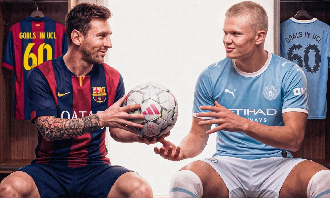 Haaland đạt hiệu suất săn bàn Champions League khủng khiếp, vượt cả Messi lẫn Aguero