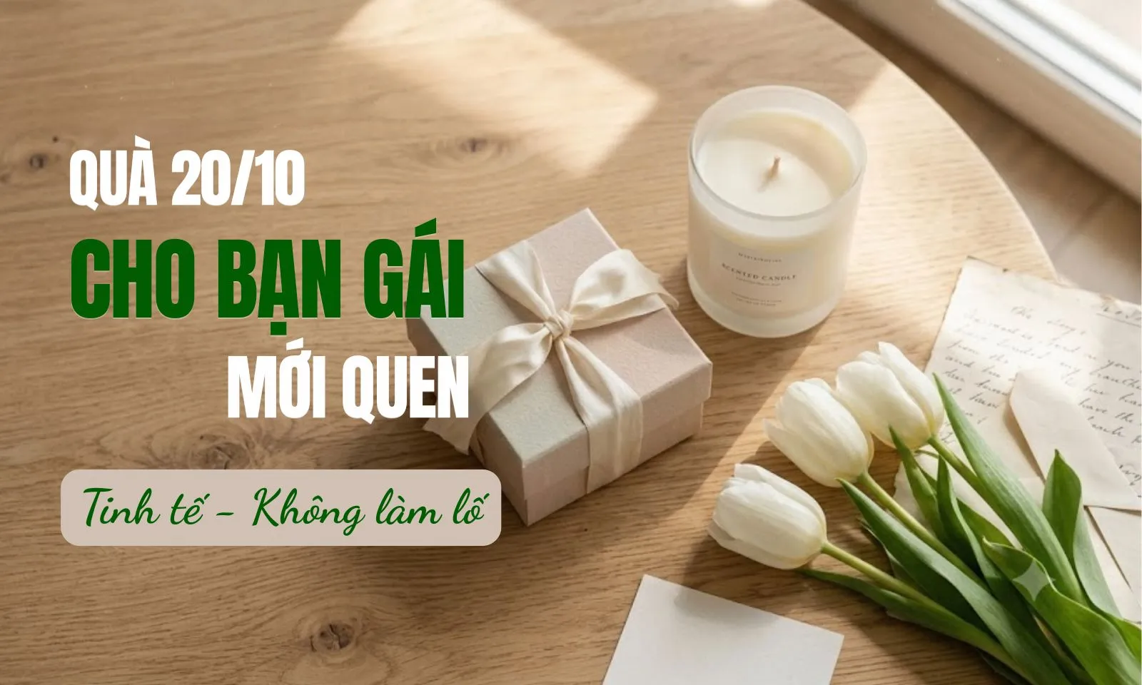 Tặng quà 20/10 gì cho bạn gái mới quen? Gợi ý quà tặng tinh tế, không làm lố
