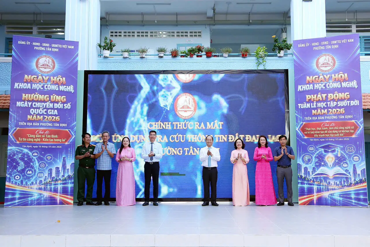 Phường Tân Định đưa bản đồ số đến gần người dân