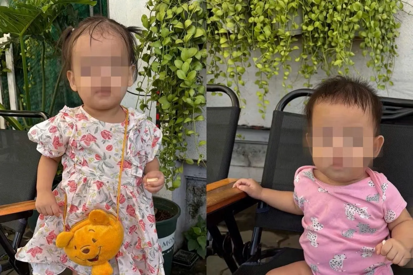 Hai bé gái bị bỏ rơi trên đường Trần Não - Ảnh: UBND phường An Khánh