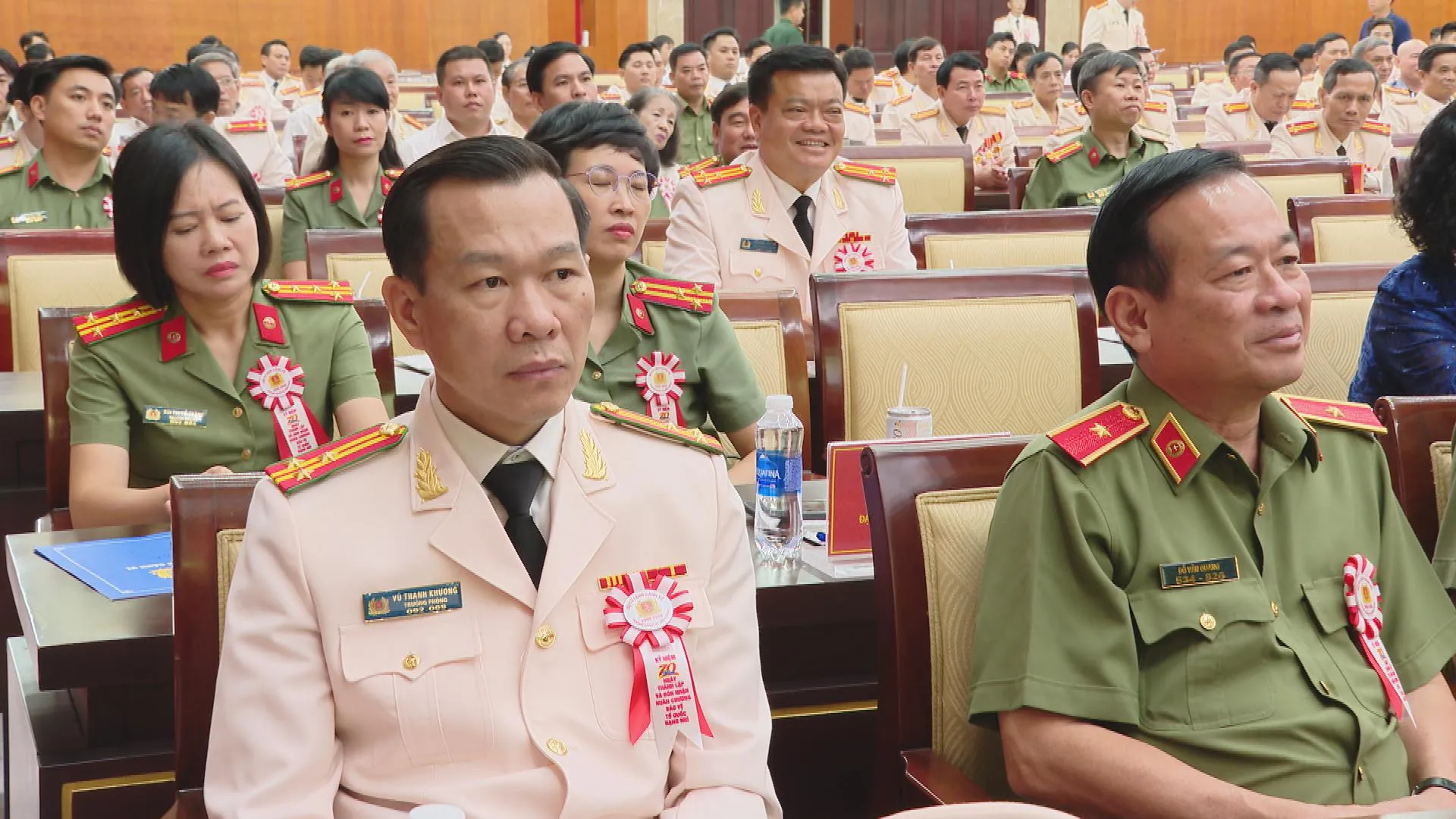 Các đại biểu tham dự lễ kỷ niệm 70 năm Ngày thành lập Phòng Cảnh vệ miền Nam