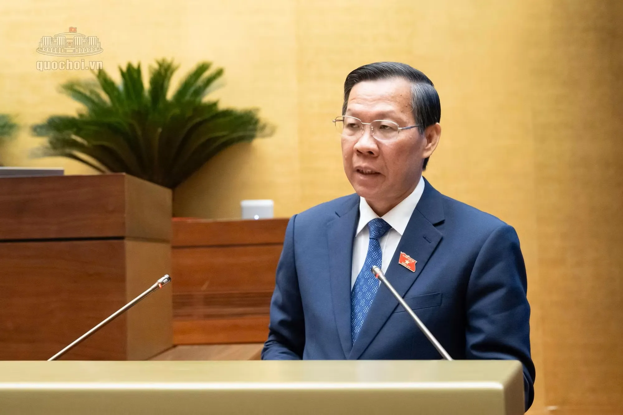 Chủ nhiệm Ủy ban Kinh tế và Tài chính của Quốc hội Phan Văn Mãi cho biết trong bối cảnh nhiều khó khăn, thách thức, tình hình kinh tế-xã hội năm 2026 tiếp tục đạt những kết quả quan trọng, khá toàn diện trên nhiều lĩnh vực (Ảnh: QH)