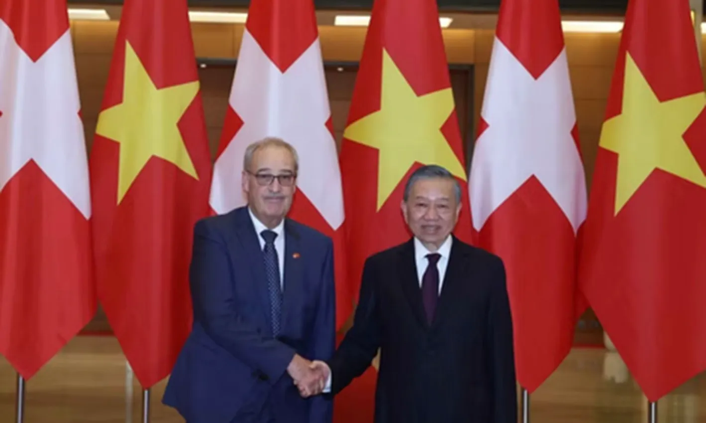 Tổng Bí thư, Chủ tịch nước Tô Lâm hội đàm với Tổng thống Thụy Sĩ Guy Parmelin