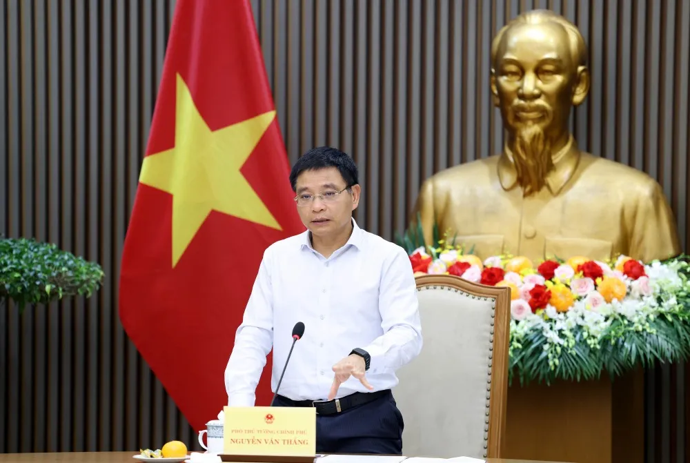 Ủy viên Trung ương Đảng, Phó Thủ tướng Nguyễn Văn Thắng yêu cầu giảm lãi suất cho vay từ 1,5-2% đối với sản xuất, kinh doanh và lĩnh vực ưu tiên - Ảnh: Chinhphu.vn
