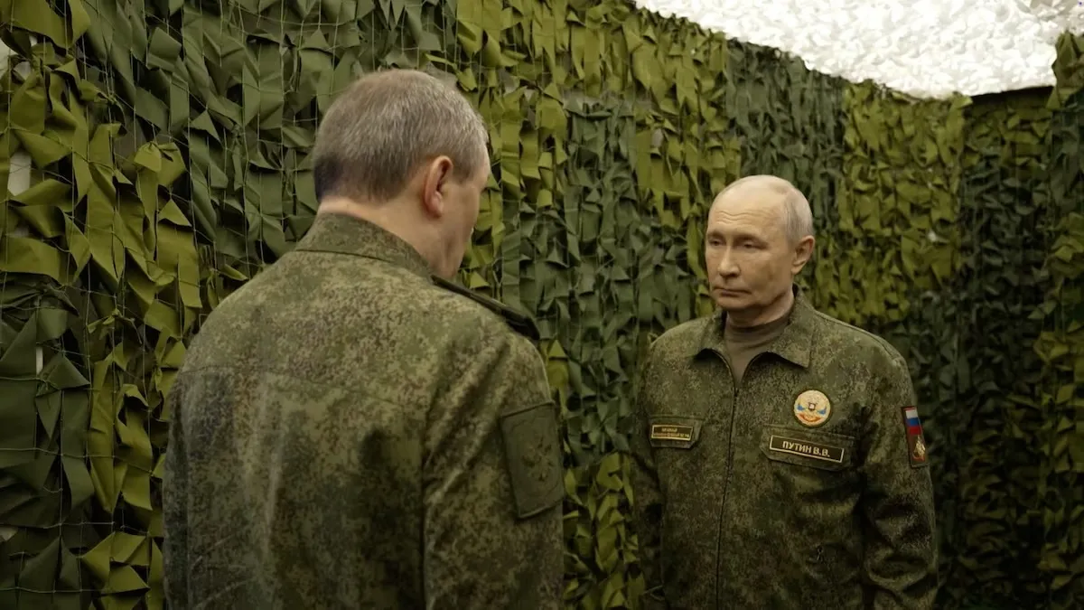 Nga thiết lập "vùng an ninh" không thương lượng dọc biên giới Ucraina - Ảnh 2. Tổng thống Nga Vladimir Putin ghi nhận các kết quả lực lượng Nga đạt được ở Ucraina (Nguồn: Reuters)