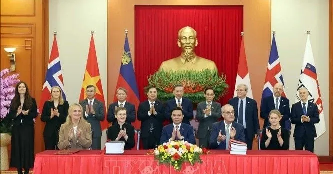 Tổng Bí thư, Chủ tịch nước Tô Lâm chứng kiến Lễ ký Hiệp định thương mại tự do Việt Nam - EFTA