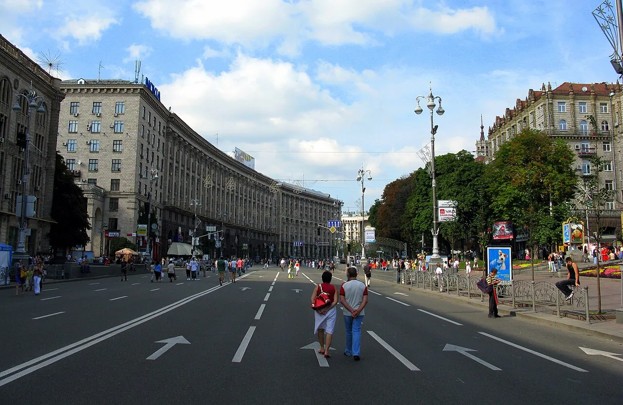 Khreshchatyk, đóng cửa giao thông vào các ngày cuối tuần, trở thành phố đi bộ - Ảnh minh họa; Wikipedia