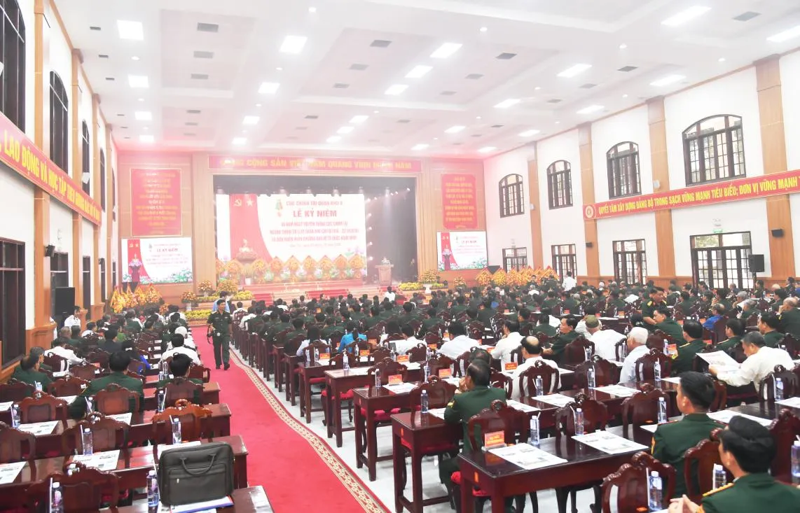 Quang cảnh buổi lễ - Ảnh: Quân khu 9