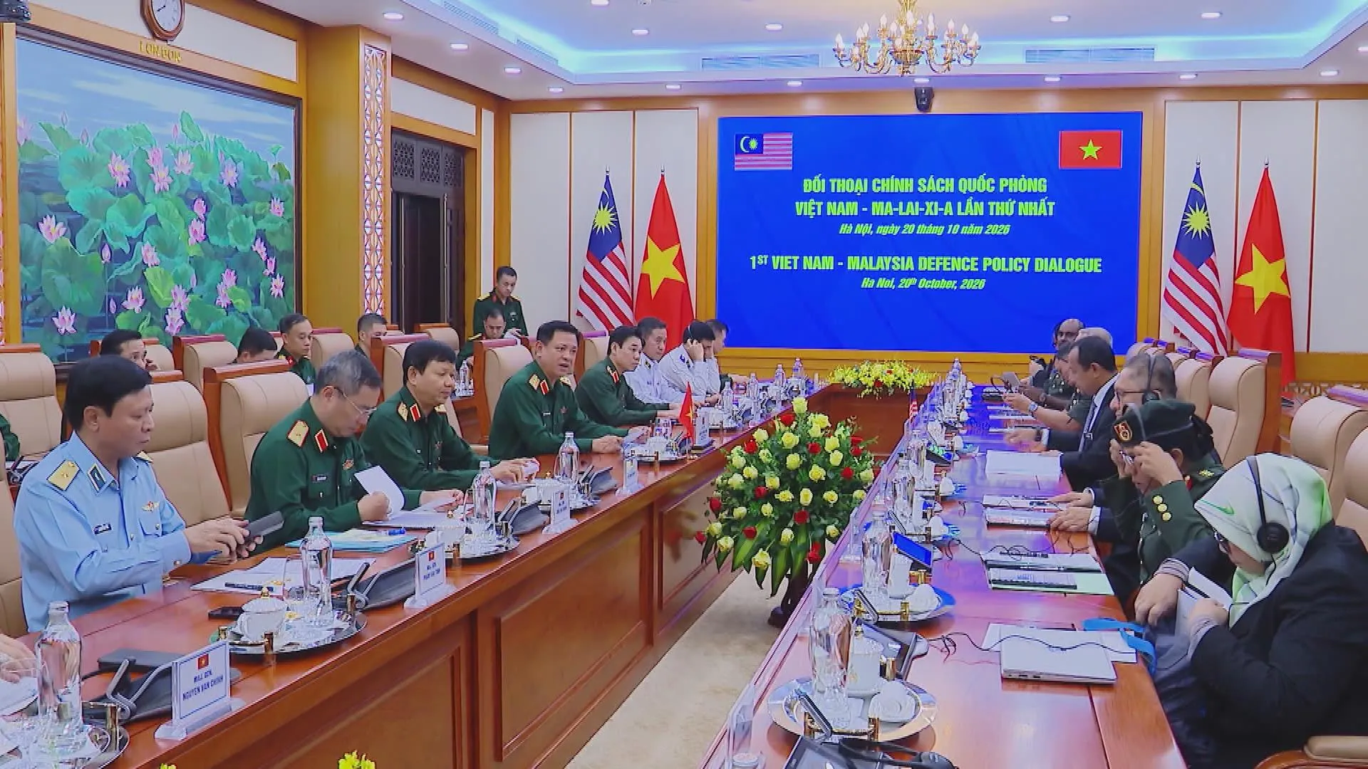 Đối thoại Chính sách Quốc phòng Việt Nam – Malaysia lần thứ nhất | Thời sự trưa HTV ngày 21/10/2026 - Ảnh 1.
