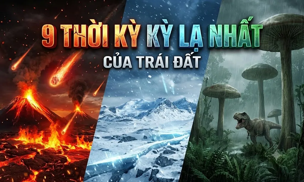 9 giai đoạn kỳ dị nhất trong 4,5 tỷ năm lịch sử Trái Đất