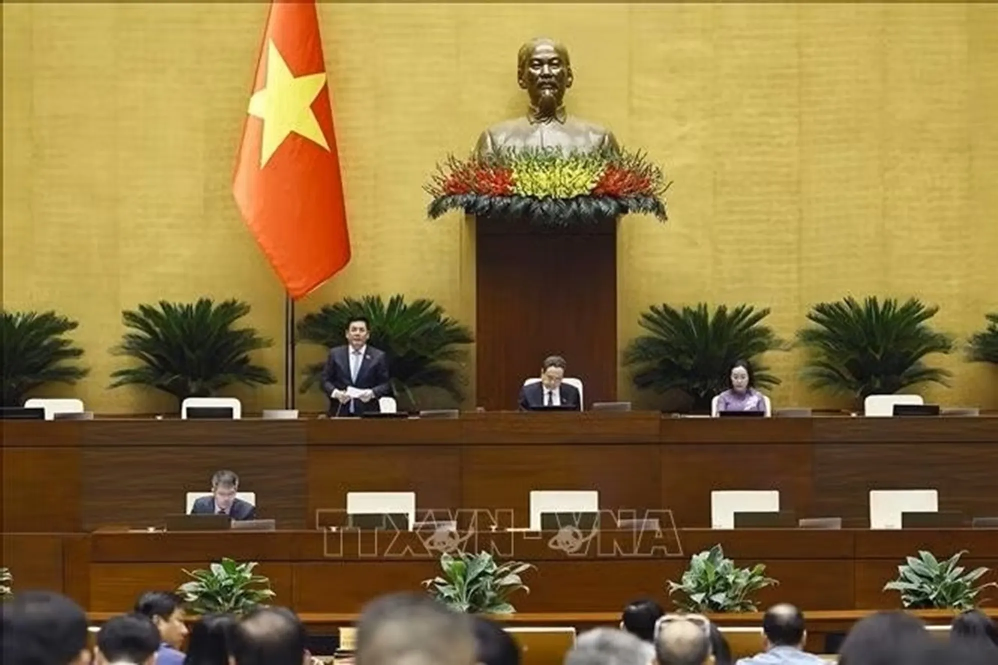 Phó Chủ tịch Quốc hội Nguyễn Hồng Diên phát biểu. Ảnh: Doãn Tấn/TTXVN