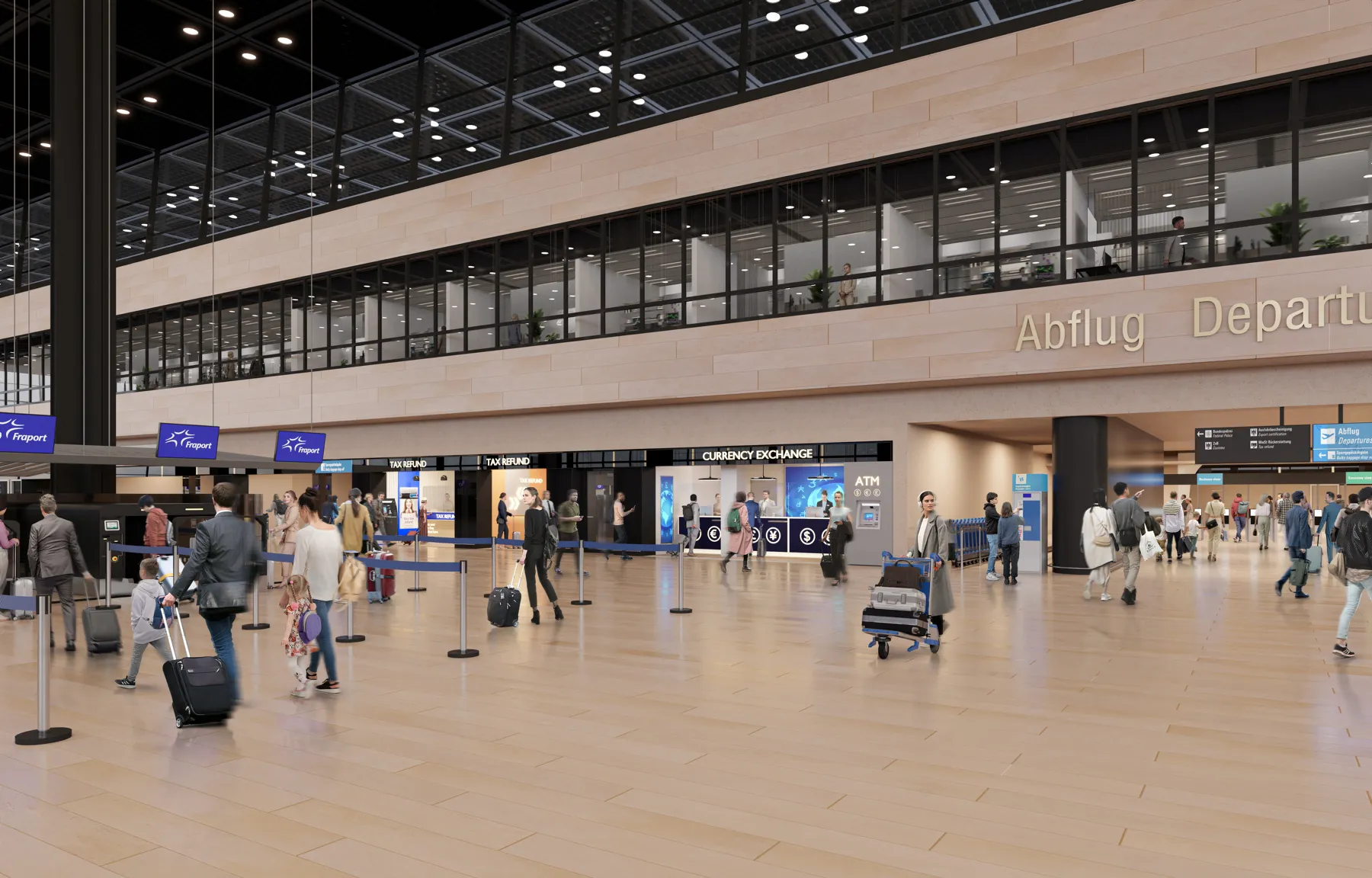 Khu vực làm thủ tục tại sân bay Frankfurt (Đức) - Ảnh: VnEconomy