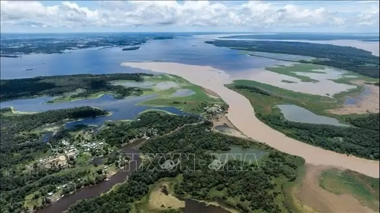 Nhánh sông Amazon tại thành phố Manaus, thủ phủ bang Amazonas của Brazil. Ảnh: TTXVN