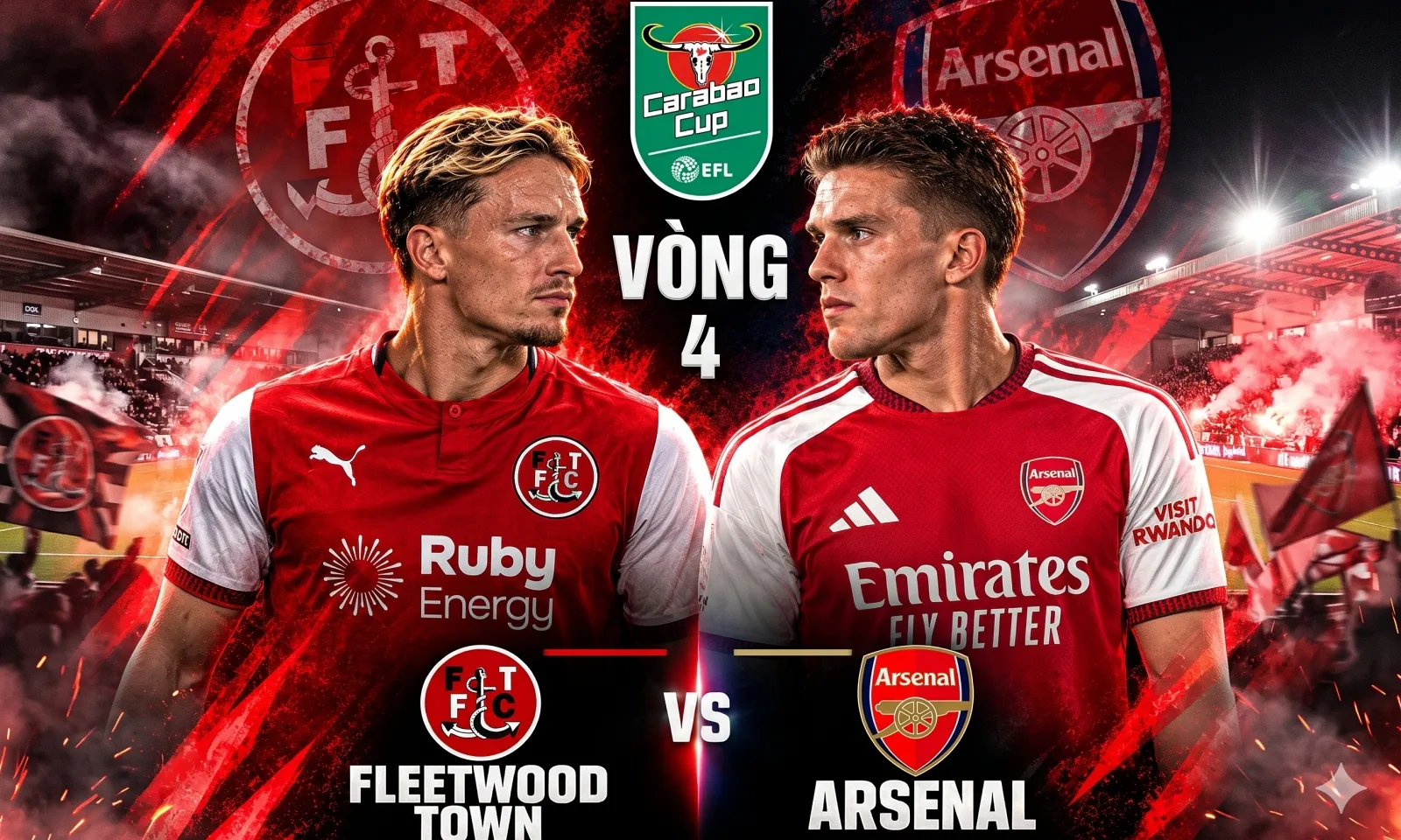 Nhận định Fleetwood Town vs Arsenal (03h00 ngày 28/10): Ngày về dễ dàng