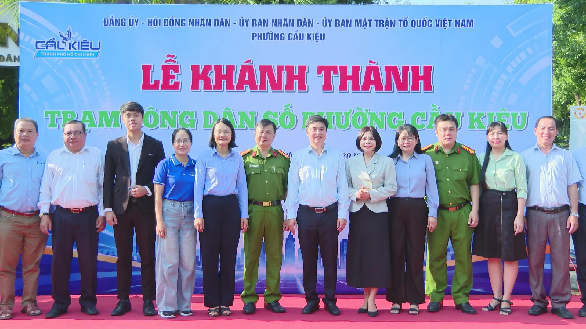 Các hoạt động tại lễ khánh thành Trạm Công dân số phường Cầu Kiệu, góp phần thúc đẩy chuyển đổi số tại cơ sở