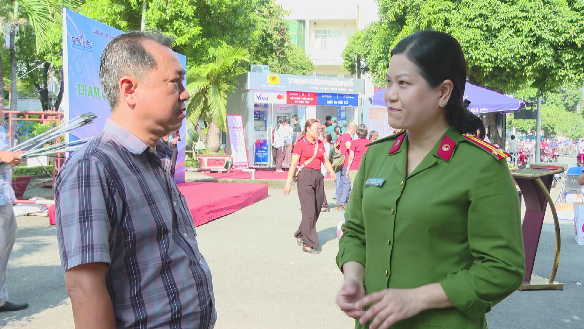Các hoạt động tại lễ khánh thành Trạm Công dân số phường Cầu Kiệu, góp phần thúc đẩy chuyển đổi số tại cơ sở