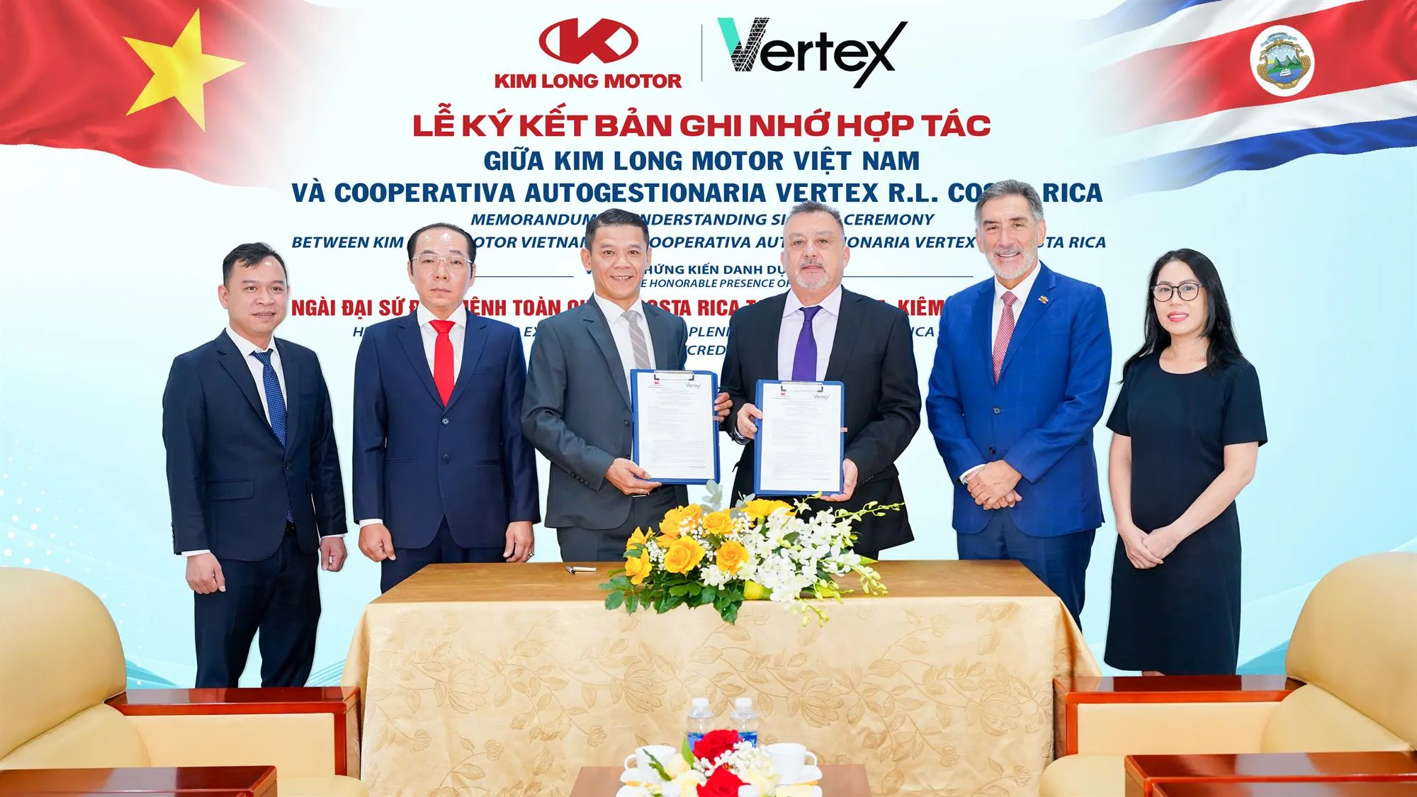 Công ty Cổ phần KIM LONG MOTOR Huế ký kết Biên bản Ghi nhớ Hợp tác (MOU) cùng Cooperativa Autogestionaria Vertex R.L.