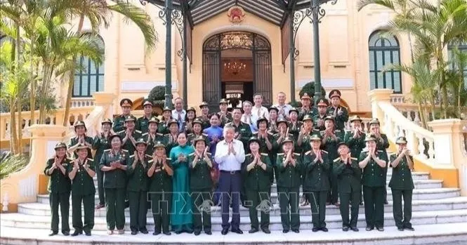 Tổng Bí thư, Chủ tịch nước Tô Lâm gặp mặt Đại đội nữ lái xe Trường Sơn